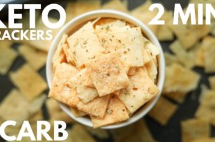 1 Carb Keto Crackers | EASY KETO RECIPES
