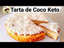 Tarta de Coco keto| Pastel de Coco keto| cetogenico|sin gluten