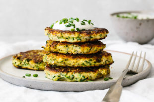 ZUCCHINI FRITTERS healthy, gluten-free, low-carb, keto recipe