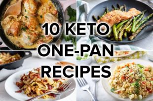 10 Keto One-Pan Recipes with Easy Cleanup. Keto one-pan meals are the perfect thing to whip up after a long day at work or just when you don't have much energy left in the day. With very little cleanup and a fast, delicious meal in under 30 minutes, one-pan meals will be your new go-to recipes that will become a staple in your household. Feel free to add more vegetables (like sauteed cabbage, roasted broccoli, roasted cauliflower, roasted brussels sprouts) to your dishes if you're looking for something a bit bulkier. You can usually toss those in the oven and have the rest of the meal ready by the time they're done. If you want to add your own spin, sub out different meats and vegetables to your liking and tastes!