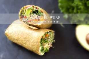 Flaxseed Wraps | Vegan, Paleo, Keto, These flaxseed wraps are tender and soft from the flaxseeds, crunchy from the vegetables, and so easy to make. They are great as a savory breakfast, or just as a quick, portable lunch. These flaxseed wraps will revolutionize your meal prep. That’s something I don’t say lightly. After making my first batch of these wraps a few years ago, I was hooked. I have used them to wrap up pretty much anything I could think of. Some of my favorite fillings to date are hummus with alfalfa sprouts, guacamole with tomatoes, marinated tempeh strips with cucumbers and bell peppers, black bean dip with spinach and cilantro, the list could go on and on . . . I make a huge batch on the weekend and then eat them throughout the week. They last a long time, are very portable, and all the fillings make them burst with flavor.
