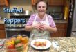 Italian Grandma Makes Stuffed Peppers STUFFED PEPPERS: 8 Large Bell Peppers, multi-colored 1 cup Onion, chopped 2-3 cloves Garlic, chopped/minced ½ cup Fresh Parsley, chopped ¼ cup Fresh Basil, chopped 1 cup Peeled Tomato, in Stuffing Mixture 1 lb Ground Beef 2 cups Partially Cooked Arborio Rice, or your favorite type of rice (Use as much or as little as you like) 1 cup grated Pecorino Romano Cheese 8 oz. Whole Milk Mozzarella, shredded 16 oz. Peeled Tomato, in baking dish - approx. 1 tsp Oregano Olive Oil Salt and Pepper to taste
